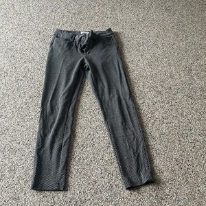 ELLE Black and White Micro-Check Dress Pants